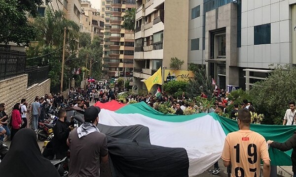 دانشجویان لبنان تحصن خود را در حمایت از فلسطین آغاز کردند