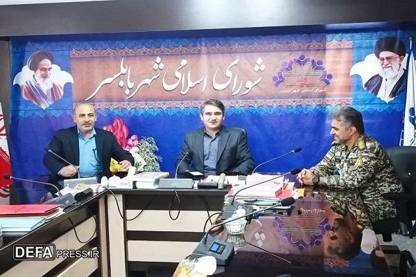 فرمانده پدافند هوایی شمال مستقر در مازندران با اعضای شورای اسلامی بابلسر دیدار کرد+ تصاویر