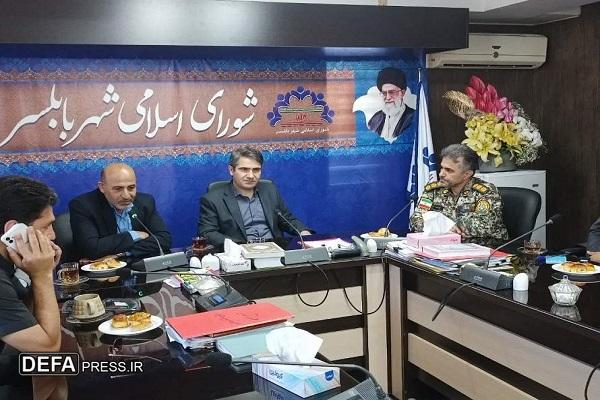 فرمانده پدافند هوایی شمال مستقر در مازندران با اعضای شورای اسلامی بابلسر دیدار کرد+ تصاویر