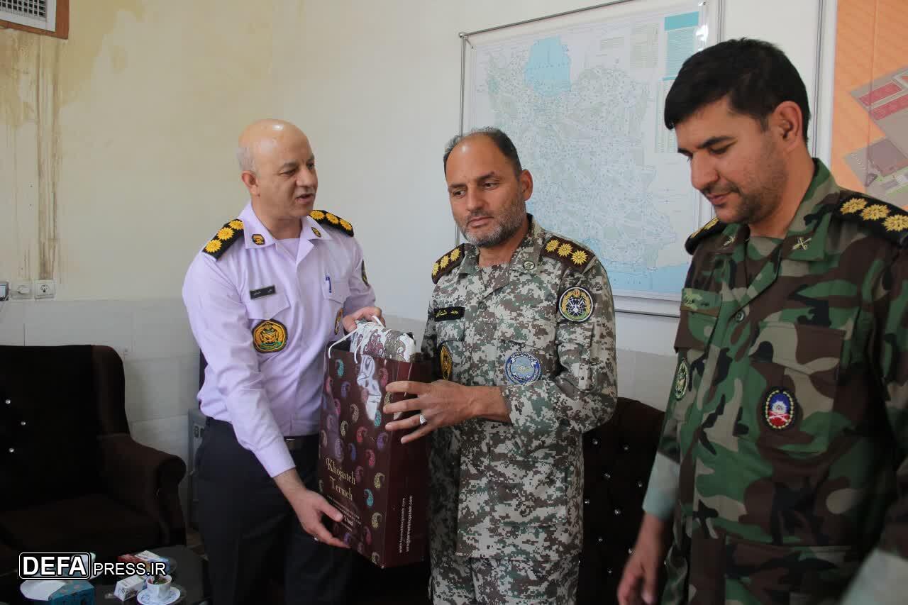 دیدار نماینده آجا با فرمانده گروه پدافند هوایی استان یزد