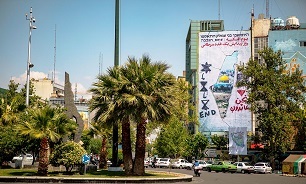 رونمايي از دیوارنگاره جديد میدان فلسطین