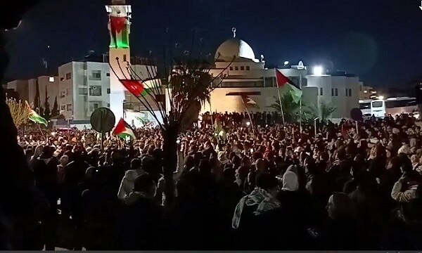 لبیک هزاران نفر از مردم اردن به دعوت سخنگوی گردان‌های قسام