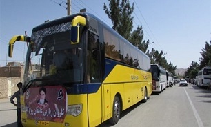 اعزام ۱۴ دستگاه اتوبوس از منطقه شرق شیراز به حرم امام خمینی(ره)