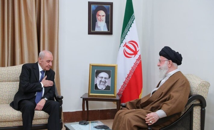 دیدار رئیس مجلس لبنان با امام خامنه‌ای