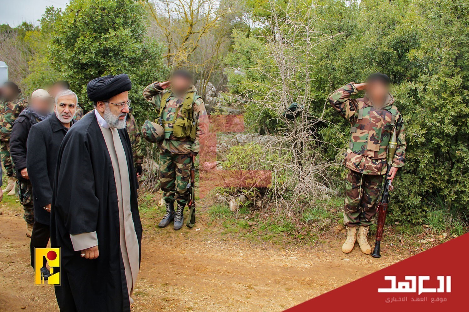 تصاویر بازدید شهید رئیسی از پایگاه حزب الله در جنوب لبنان