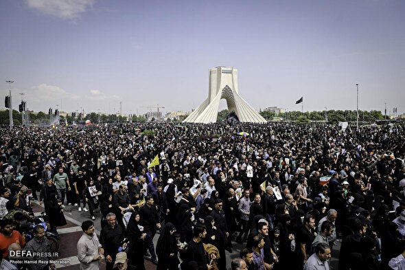 تصاویر/ تشییع پیکر شهدای خدمت در تهران