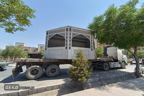 ساخت و نصب موکب دائم در پارک شهید «احمد هدایت»+تصاویر