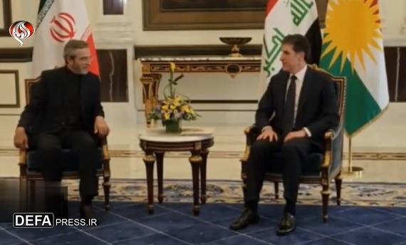 دیدار باقری با رئیس اقلیم کردستان عراق