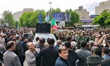 تشییع باشکوه استاندار شهید آذربایجان‌شرقی+ فیلم و تصاویر
