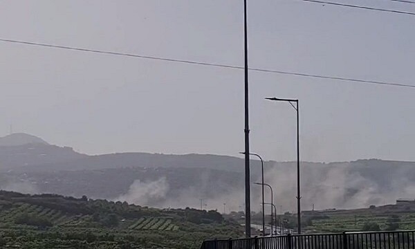 حمله موشکی سنگین از سمت لبنان به منطقه اشغالی «میرون» + فیلم