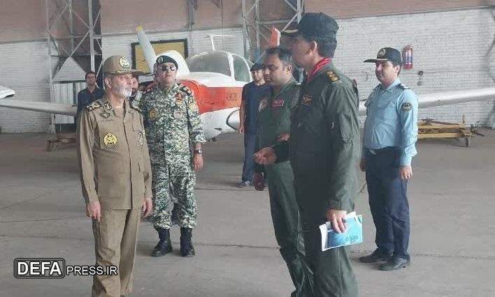 بازدید فرمانده کل ارتش از پایگاه هوایی آموزش خلبانی شهید اکبری نهاجا