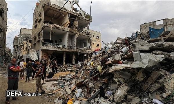 ۷ شهید در بمباران خانه‌ای در مرکز غزه/ حملات توپخانه‌ای رژیم «اسرائیل» به جنوب لبنان