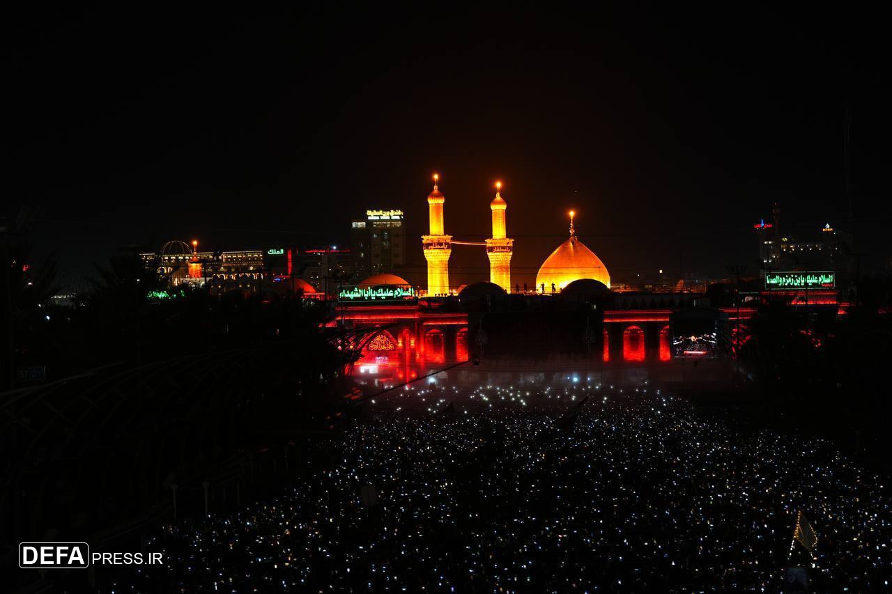 نوا‌های «لبیک یا حسین (ع)» در بین‌الحرمین طنین‌انداز شد+ فیلم و عکس/ تکمیل می‌شود