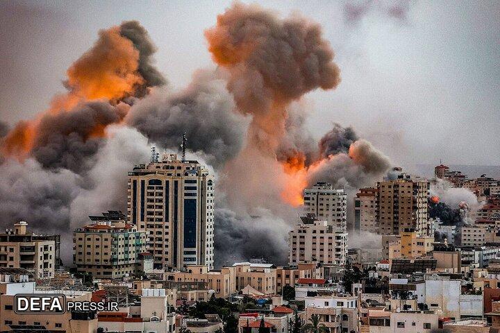 شهادت ۵۴ فلسطینی و مفقود شدن ده‌ها نفر/ حمله راکتی حزب‌الله به پایگاه‌های «اسرائیل»