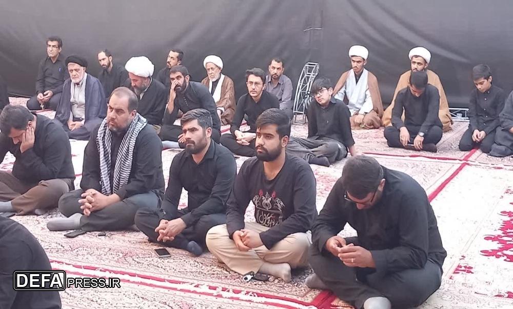 مراسم عزاداری به مناسبت ایام محرم و شهدای خدمت در حوزه علمیه علی بن موسی الرّضا (ع) + تصاویر