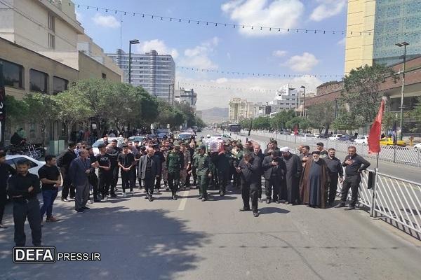 تشییع پیکر جانباز شهید؛ «احمد حیدری قنبرآباد» در مشهدالرضا+ تصاویر