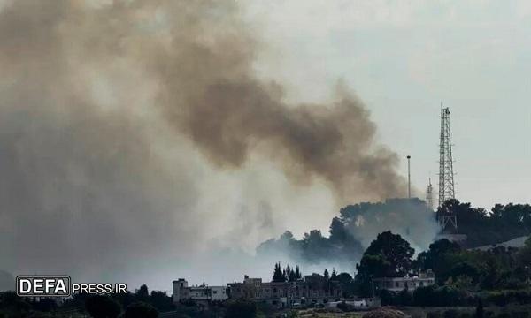 حزب‌الله لبنان شمال شرق «صفد» را به آتش کشید