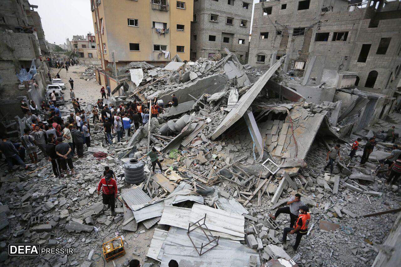 بیش از 10 شهید در بمباران خانه‌ای در غزه/ حمله پهپادی مقاومت عراق به ایلات