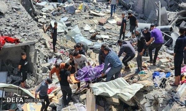 ۱۴ شهید و مجروح در بمباران شمال غزه