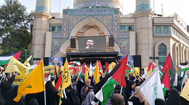 فیلم/ تجمع مردم تهران در اعتراض به ترور شهید اسماعیل هنیه