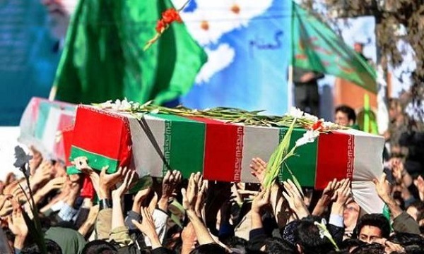 پیکر مدافع امنیت «فاصل نوری» در ساری تشییع شد