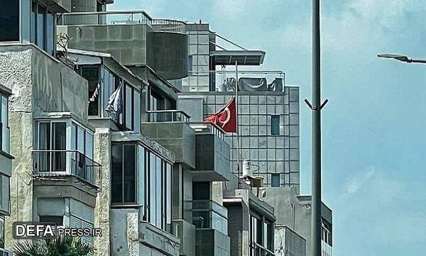خشم رژیم صهیونیستی از نیمه افراشته شدن پرچم ترکیه در تل آویو