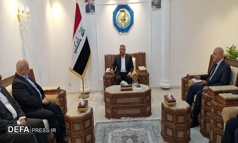دیدار رئیس دانشگاه عالی دفاع ملی با وزرای علوم و کشور عراق