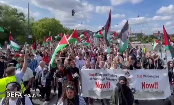 تظاهرات گسترده حمایت از فلسطین در ۶ کشور اروپایی
