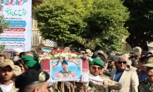 پیکر مطهر شهید ارتشی تازه تفحص شده در سمیرم خاکسپاری شد