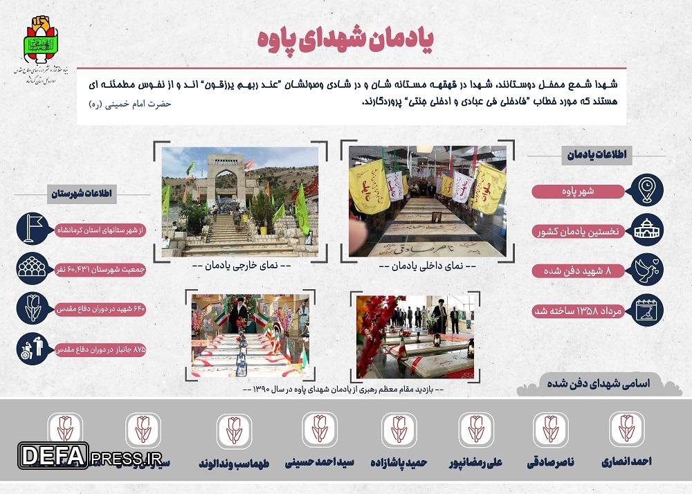 اینفو‌گرافیک/ یادمان شهدای شهر پاوه