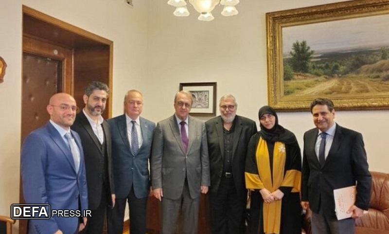 دیدار خانواده امام موسی صدر با نماینده پوتین در امور خاورمیانه و شمال آفریقا