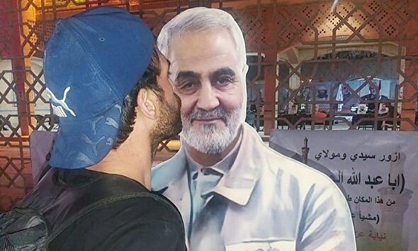 فیلم/ ارادت جوان عراقی به شهید سلیمانی
