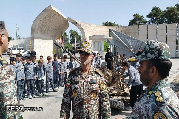 بازدید فرمانده پدافند هوایی مازندران از مرکز فرهنگی و موزه دفاع مقدس استان+ تصاویر