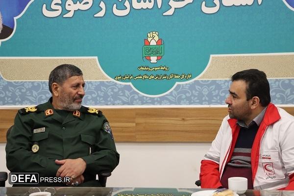 امضای تفاهم‌نامه همکاری بین اداره‌کل حفظ آثار دفاع مقدس خراسان رضوی و جمعیت هلال احمر استان+ تصاویر