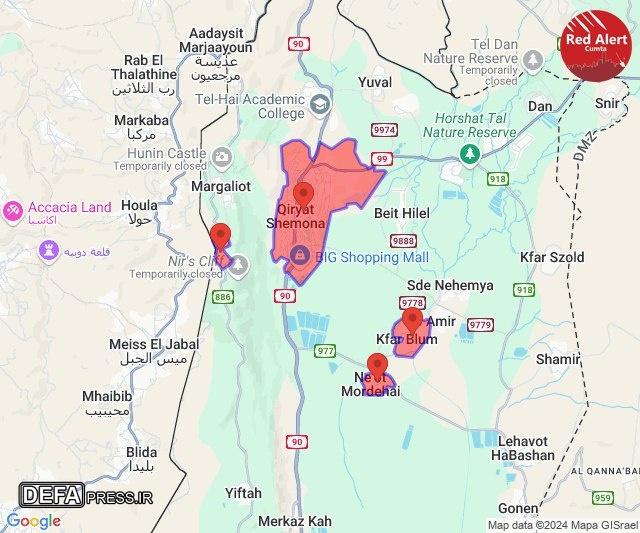 شلیک ۲۰ موشک به شمال فلسطین اشغالی