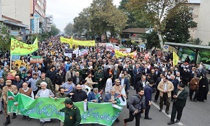 حضور پرشور گیلانیان در راهپیمایی یوم‌الله ۱۳ آبان