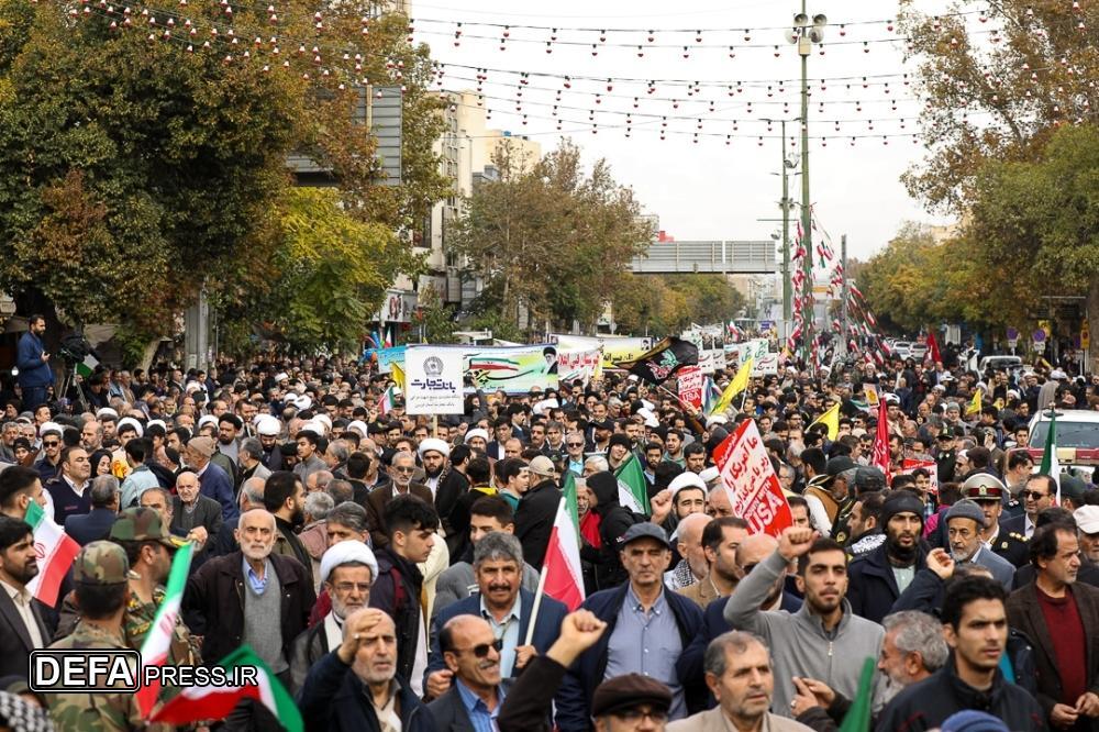 مراسم راهپیمایی ۱۳ آبان در سراسر کشور برگزار شد