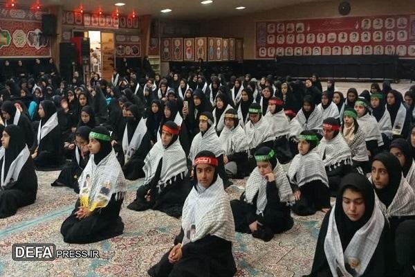 هم‌عهدی دانش‌آموزان دختر تربت‌جامی با آرمان‌های شهدا+ تصاویر