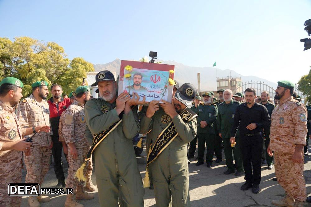 مراسم وداع و تشییع پیکر شهید «جندقی» برگزار شد