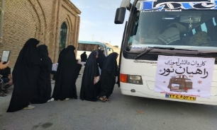 اعزام دانش آموزان دختر شهرستان مارگون و بخش زیلایی به مناطق عملیاتی جنوب کشور