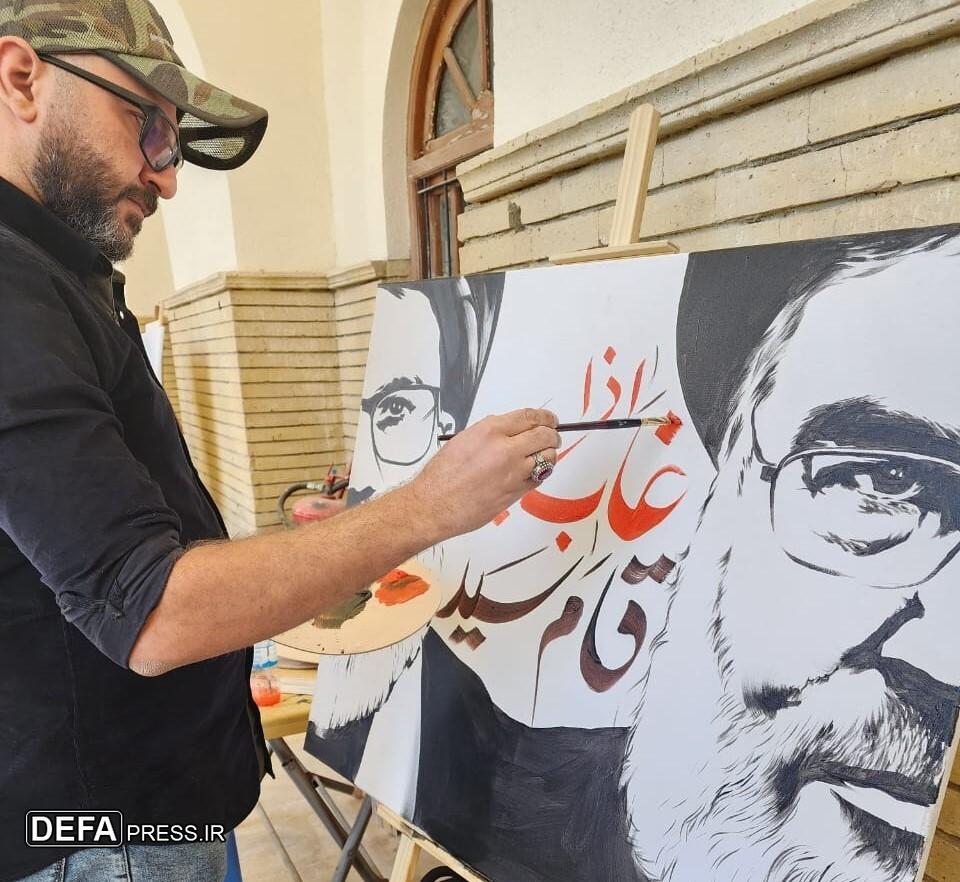۱۰ هنرمند عراقی به یاد سید مقاومت رویدادنگاری کردند