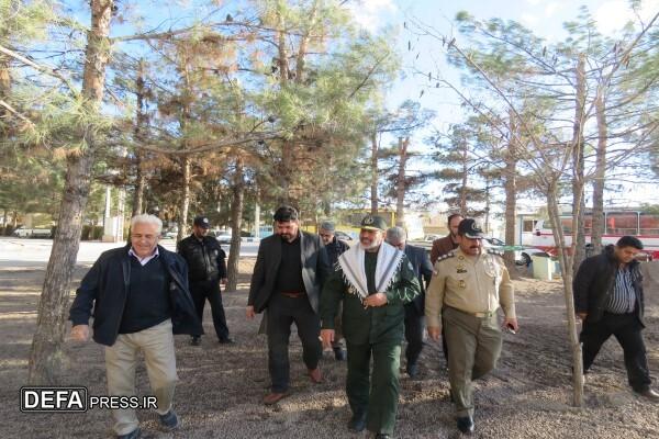 بازدید مدیرکل حفظ آثار دفاع مقدس خراسان رضوی از روند احداث یادمان شهید گمنام شهرک صنعتی کاویان+ تصاویر