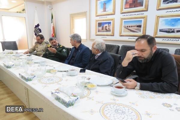بازدید مدیرکل حفظ آثار دفاع مقدس خراسان رضوی از روند احداث یادمان شهید گمنام شهرک صنعتی کاویان+ تصاویر