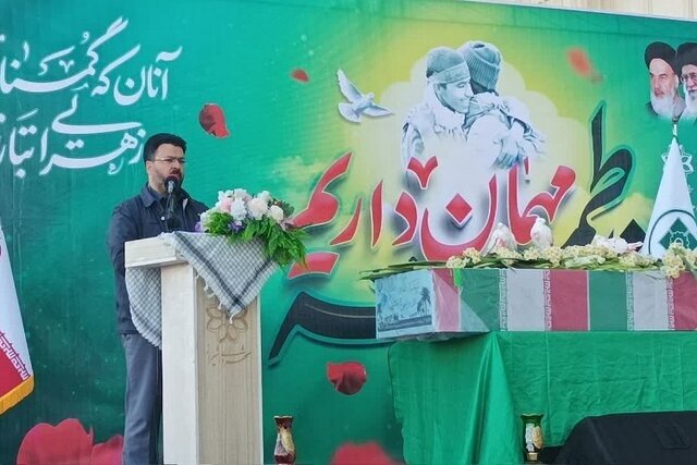 پیکر مطهر شهدای گمنام در ۳ بوستان شیراز خاکسپاری می‌شوند
