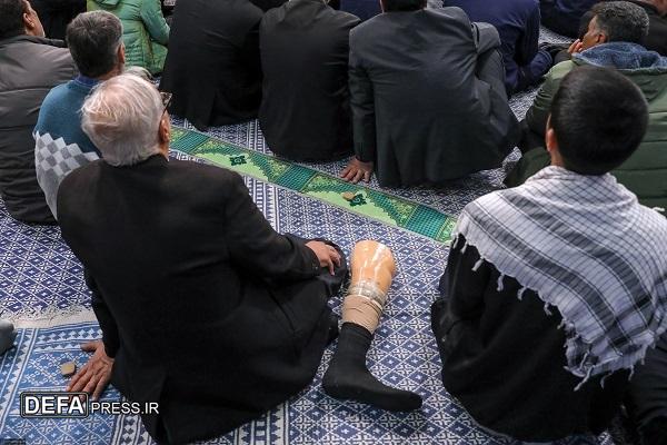 برگزاری سومین شب مراسم عزاداری حضرت فاطمه‌زهرا(س) با حضور امام خامنه‌ای