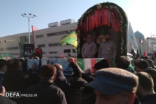 مراسم تشییع ۳۰۰ شهید گمنام در سراسر کشور برگزار شد