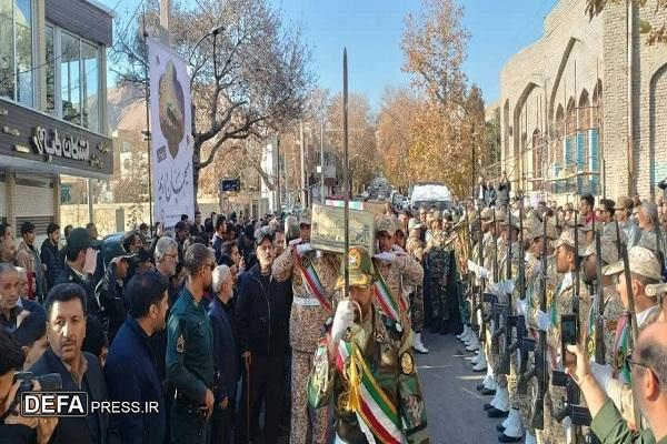 تشییع  و تدفین ۲ شهید گمنام در شاهرود