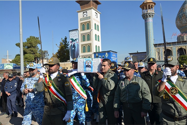 تشییع پیکر پاک و مطهر خلبان «شهید حمیدرضا رنجبر» در شیراز