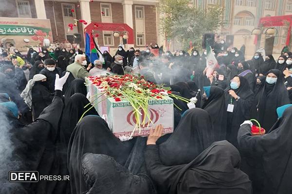 زمین پردیس حضرت فاطمه الزهرا (س) دانشگاه فرهنگیان اهواز شهدایی شد + تصاویر