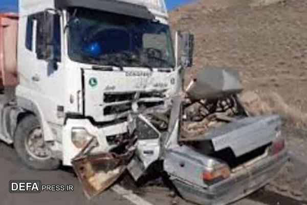 یک کشته و یک زخمی بر اثر تصادف صبح امروز در محور نهبندان - بیرجند